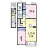 ベル　フィオーレＡ 2LDKの間取り