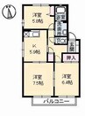 トータス井上 B棟 3Kの間取り