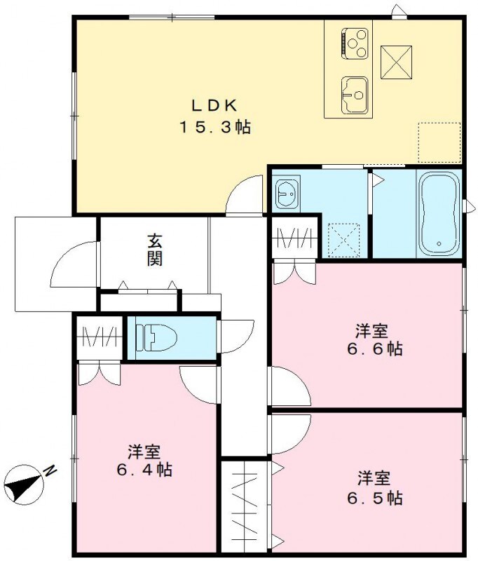 間取り図 クレール岡田　C棟