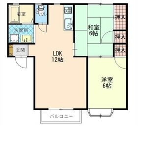 間取図 ランドパーク東手城