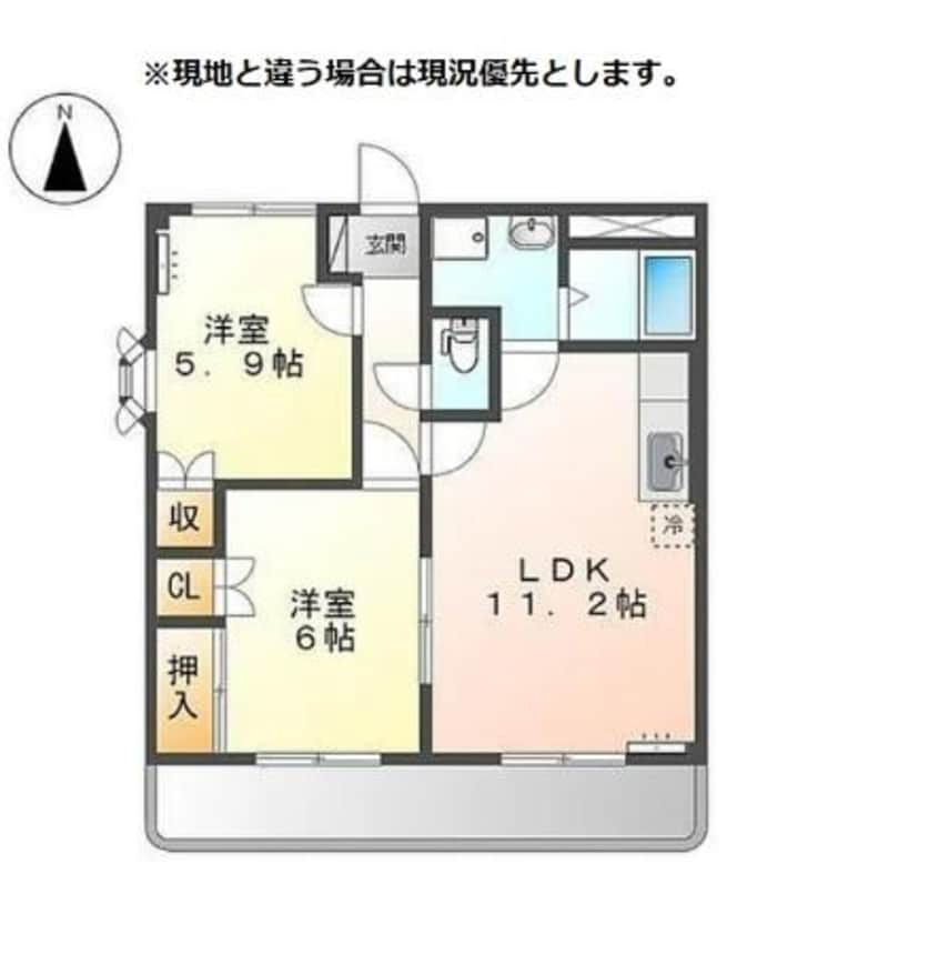 間取図 コンフォールパレス