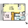 シティパーク南蔵王 1LDKの間取り