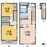 エルキュールC棟 2LDKの間取り