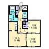 グランドメゾン栗原西 2LDKの間取り