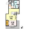 D-residence多治米東N 1LDKの間取り