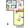リヤンＡＪⅡ 1LDKの間取り