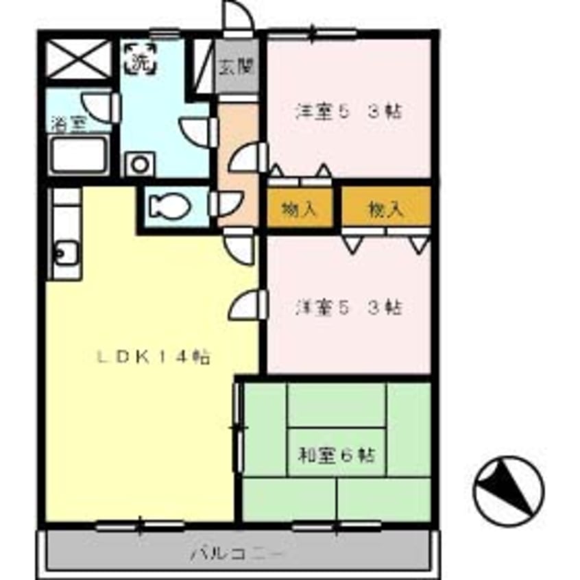 間取図 グリーンハイム藤