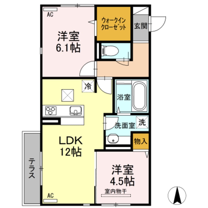 間取図 メゾン・ド・キャトルⅣ