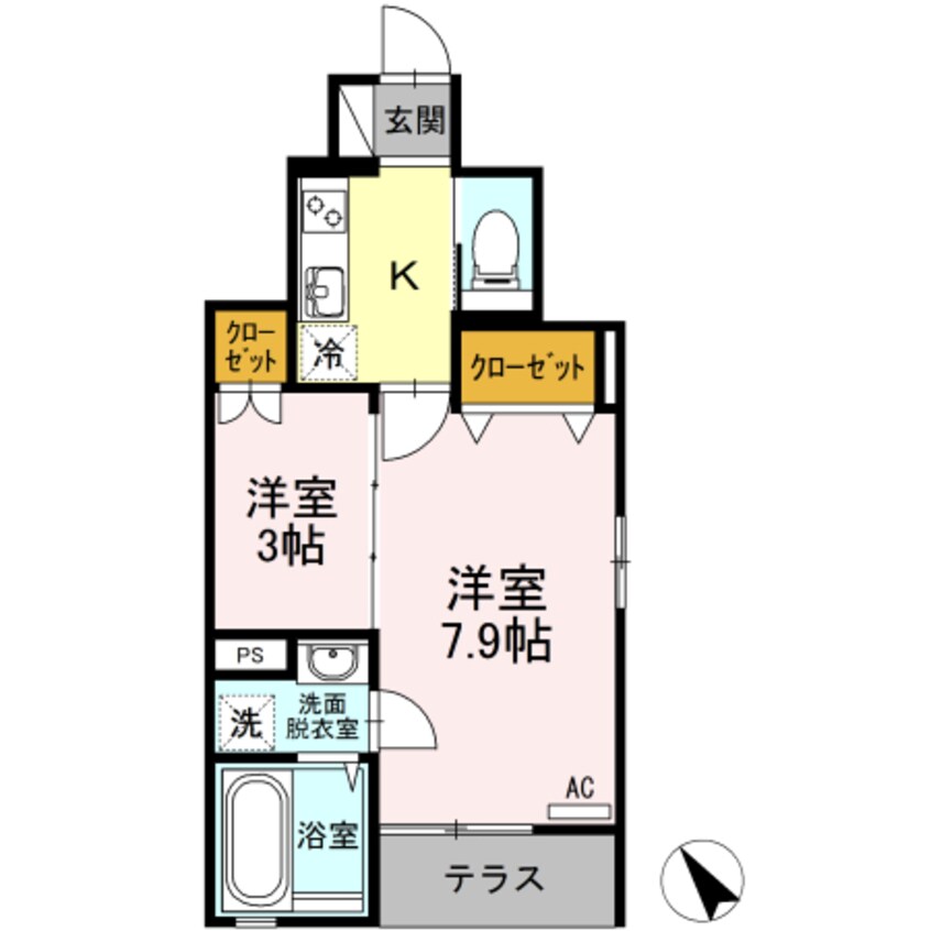 間取図 パインツリー B棟