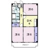 エクセルハイツ川口 3DKの間取り