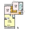 D-roomCⅢ 2LDKの間取り