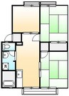 パナハイツ高尾Ａ・Ｂ 3DKの間取り