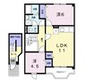 クレストール来山Ｂ 2LDKの間取り