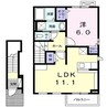 エアリースクエア 1LDKの間取り
