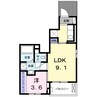 ノースカントリーＢ 1LDKの間取り