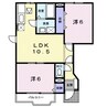 ファミール・ハイムＢ 2LDKの間取り