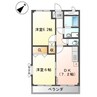 アプリコット・ハウス 2DKの間取り