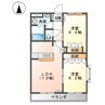 コンチェルト笠岡Ａ 2LDKの間取り