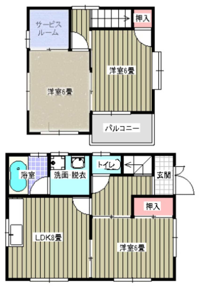 間取図 オークスハイツ