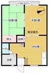 オリエントハイツ 2DKの間取り