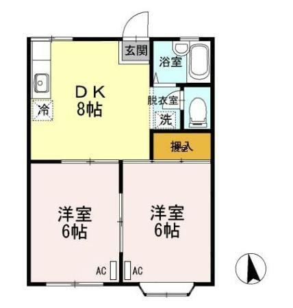 間取り図 ハピネス春日  B