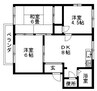 ハイツサンシャイン A 3DKの間取り