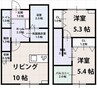 スピネルデュオ 2LDKの間取り