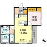 Ｄ-ｒｏｏｍブランシェ 1LDKの間取り