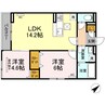 Ｄ-ｒｏｏｍ沖野上Ⅱ 2LDKの間取り