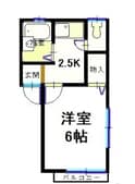ディアス春日B棟の間取図