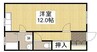 コーポ小川 1Rの間取り