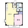 レグルスＡ 1LDKの間取り