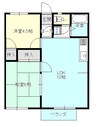 共和ハイツ 2LDKの間取り