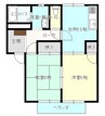 グリーンハイツ大本 2DKの間取り