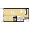 ザ・プレミア旭町 1LDKの間取り