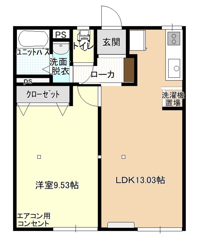 間取図 コーポラス手城