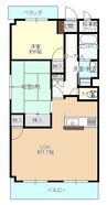 ロイヤルフラッツ福山 2LDKの間取り