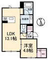 ドリーミオ 1LDKの間取り