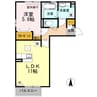 リヤンＡＪⅡ 1LDKの間取り