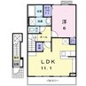 サン・フィオーレ 1LDKの間取り