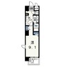 ローズエスペランサ 1Kの間取り