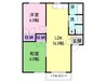 アルボーレ 2LDKの間取り