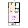 アーバン東福山 1Kの間取り