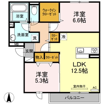 間取図 グッディⅡ