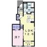 エクセレントハウス 1LDKの間取り