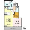ヴェルコートⅡ 1LDKの間取り