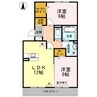 ルミエール手城　Ｃ棟 2LDKの間取り