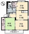 Verdure C棟 3DKの間取り