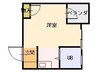 グーテONE 1Rの間取り