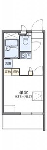 レオパレスピースフル　稲月 1Kの間取り